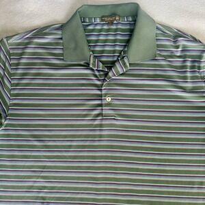 Peter Millar XL Green Waverley CC Polo Summer Comfort Golf Performance‎ Luxury